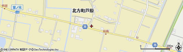 佐賀県武雄市北方町大字芦原970周辺の地図