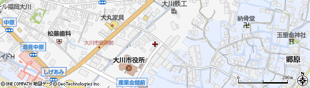 福岡県大川市酒見279周辺の地図