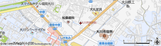 福岡県大川市酒見316周辺の地図