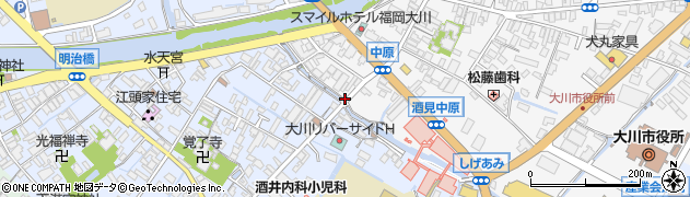 福岡県大川市酒見136周辺の地図