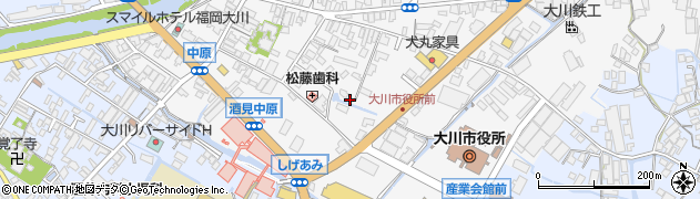 福岡県大川市酒見317周辺の地図