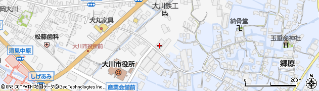 福岡県大川市酒見523周辺の地図