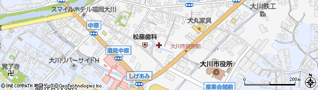 福岡県大川市酒見318周辺の地図