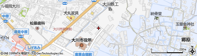 福岡県大川市酒見280周辺の地図