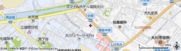 福岡県大川市酒見1周辺の地図