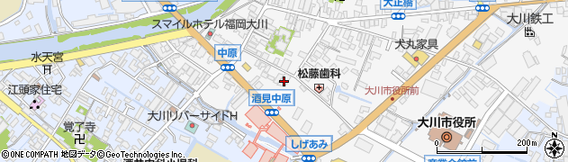福岡県大川市酒見156周辺の地図