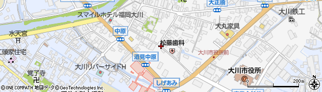 福岡県大川市酒見154周辺の地図