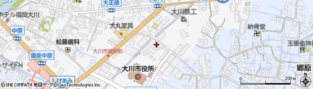 福岡県大川市酒見284周辺の地図