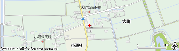 佐賀県大町町（杵島郡）下大町周辺の地図