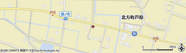 佐賀県武雄市北方町大字芦原1810周辺の地図