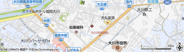福岡県大川市酒見315周辺の地図
