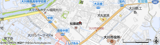 福岡県大川市酒見174周辺の地図
