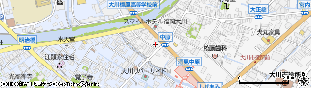 福岡県大川市酒見130周辺の地図