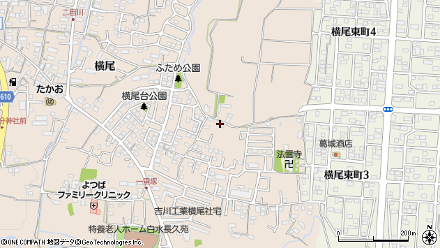 〒870-0126 大分県大分市横尾の地図