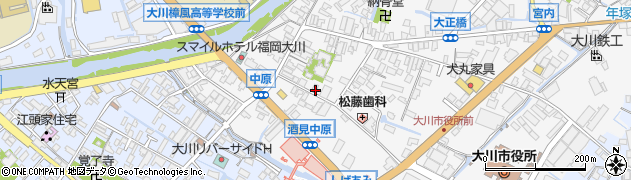 福岡県大川市酒見160周辺の地図