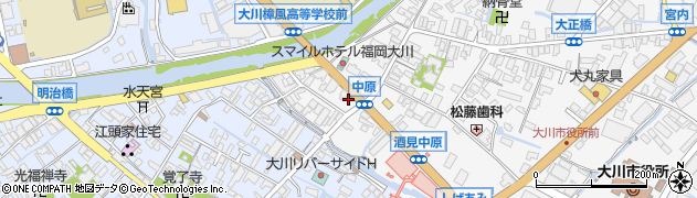 福岡県大川市酒見131周辺の地図