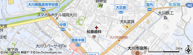 福岡県大川市酒見173周辺の地図