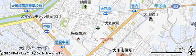 福岡県大川市酒見314周辺の地図