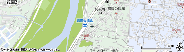 大分県大分市富岡487周辺の地図