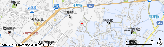 福岡県大川市酒見577周辺の地図