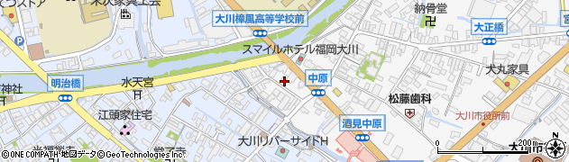 福岡県大川市酒見120周辺の地図