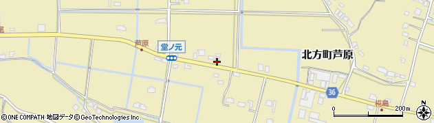 佐賀県武雄市北方町大字芦原1791周辺の地図