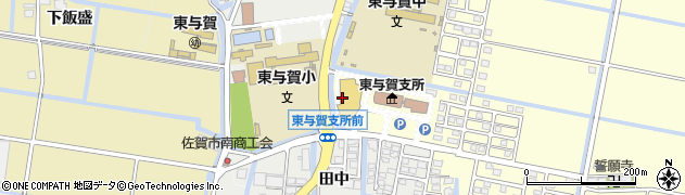 佐賀市立図書館東与賀館周辺の地図