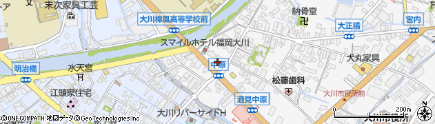 福岡県大川市酒見96周辺の地図