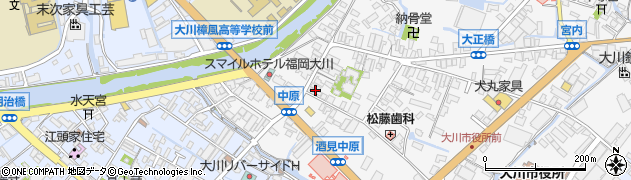 福岡県大川市酒見11周辺の地図
