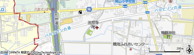 福岡県八女市鵜池241周辺の地図