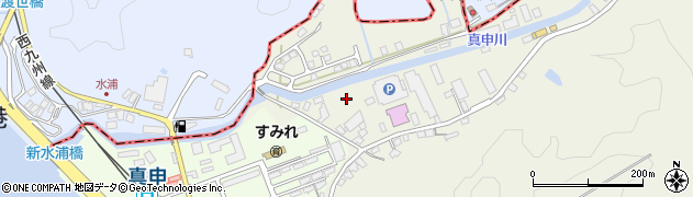 真申中央公園周辺の地図