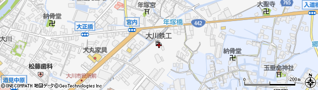 福岡県大川市酒見535周辺の地図