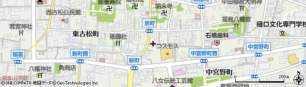 福岡県八女市本町東京町171周辺の地図