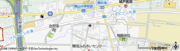 福岡県八女市鵜池171周辺の地図