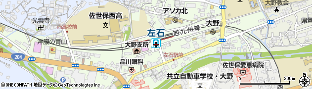 左石駅周辺の地図