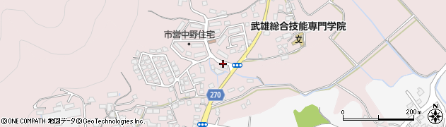中野武雄線周辺の地図