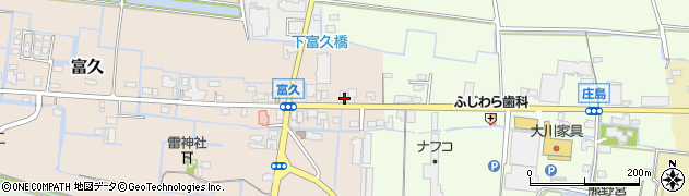 福岡県筑後市富久42周辺の地図