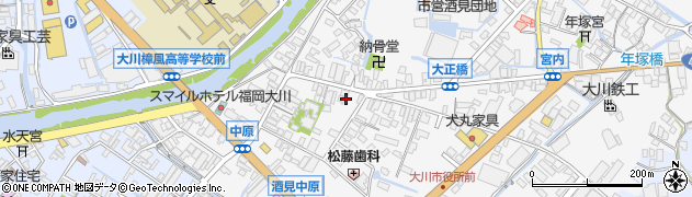 福岡県大川市酒見331周辺の地図