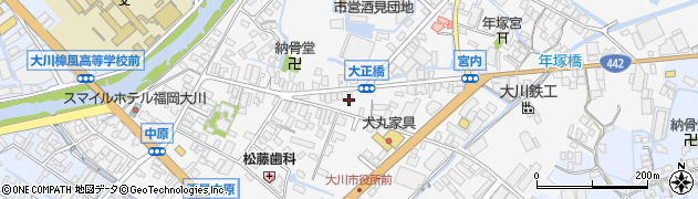 福岡県大川市酒見499周辺の地図
