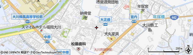 福岡県大川市酒見336周辺の地図