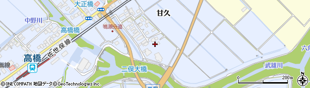 佐賀県武雄市朝日町大字甘久2120周辺の地図