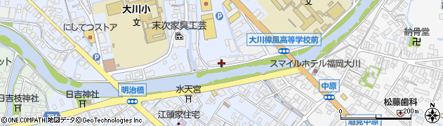 福岡県大川市向島1397周辺の地図