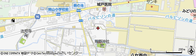 福岡県八女市鵜池84周辺の地図