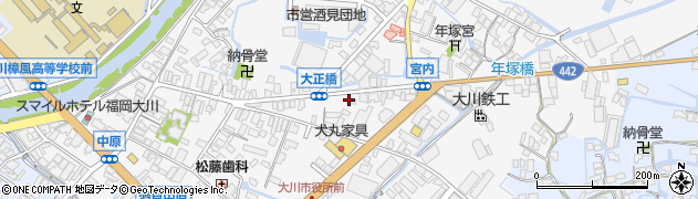福岡県大川市酒見503周辺の地図