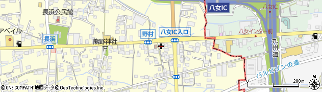 鶴仏壇本店八女インター店周辺の地図