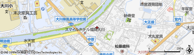 福岡県大川市酒見83周辺の地図