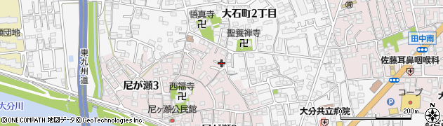 大分県大分市大石町周辺の地図