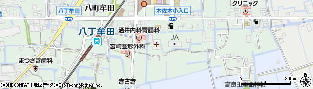 ＪＡ福岡大城大木周辺の地図