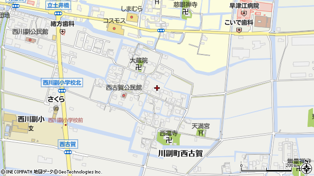 〒840-2204 佐賀県佐賀市川副町西古賀の地図