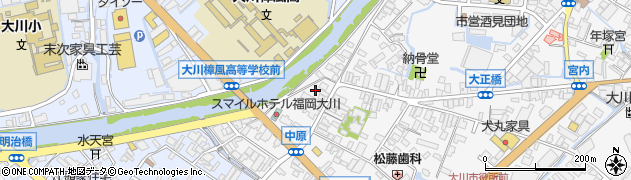 福岡県大川市酒見82周辺の地図